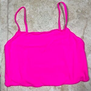 SKIMS Hot Pink Strappy Back Cami Crop Top Medium